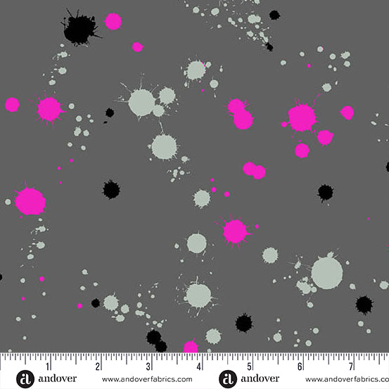 40 Spatter in Dayglo by Giucy Giuce for Andover - Sold by the Half Yard