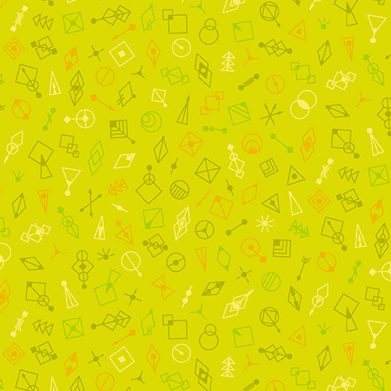 Deco Glo 2 II Glitter in Kiwi by Giucy Giuce for Andover CS-787-V - Sold by the Half Yard