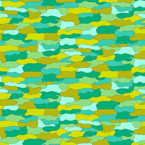 Skygazing Cloud Cover in Shamrock by Giucy Giuce for Andover - Sold by the Half Yard