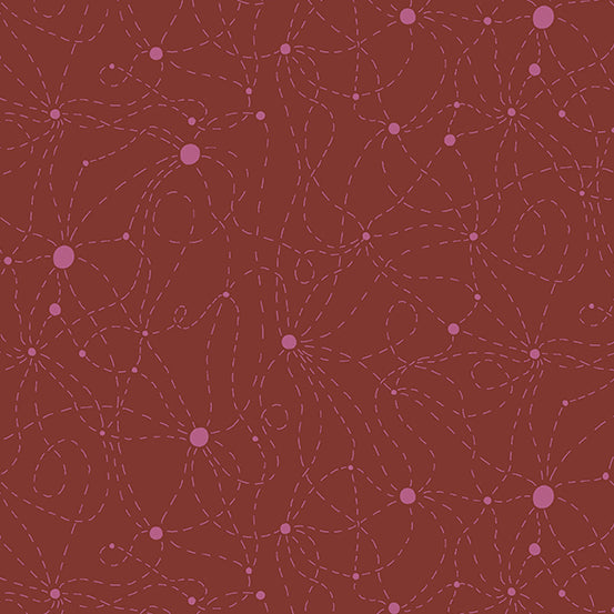 Skygazing Flight Path in Plumbago by Giucy Giuce for Andover - Sold by the Half Yard