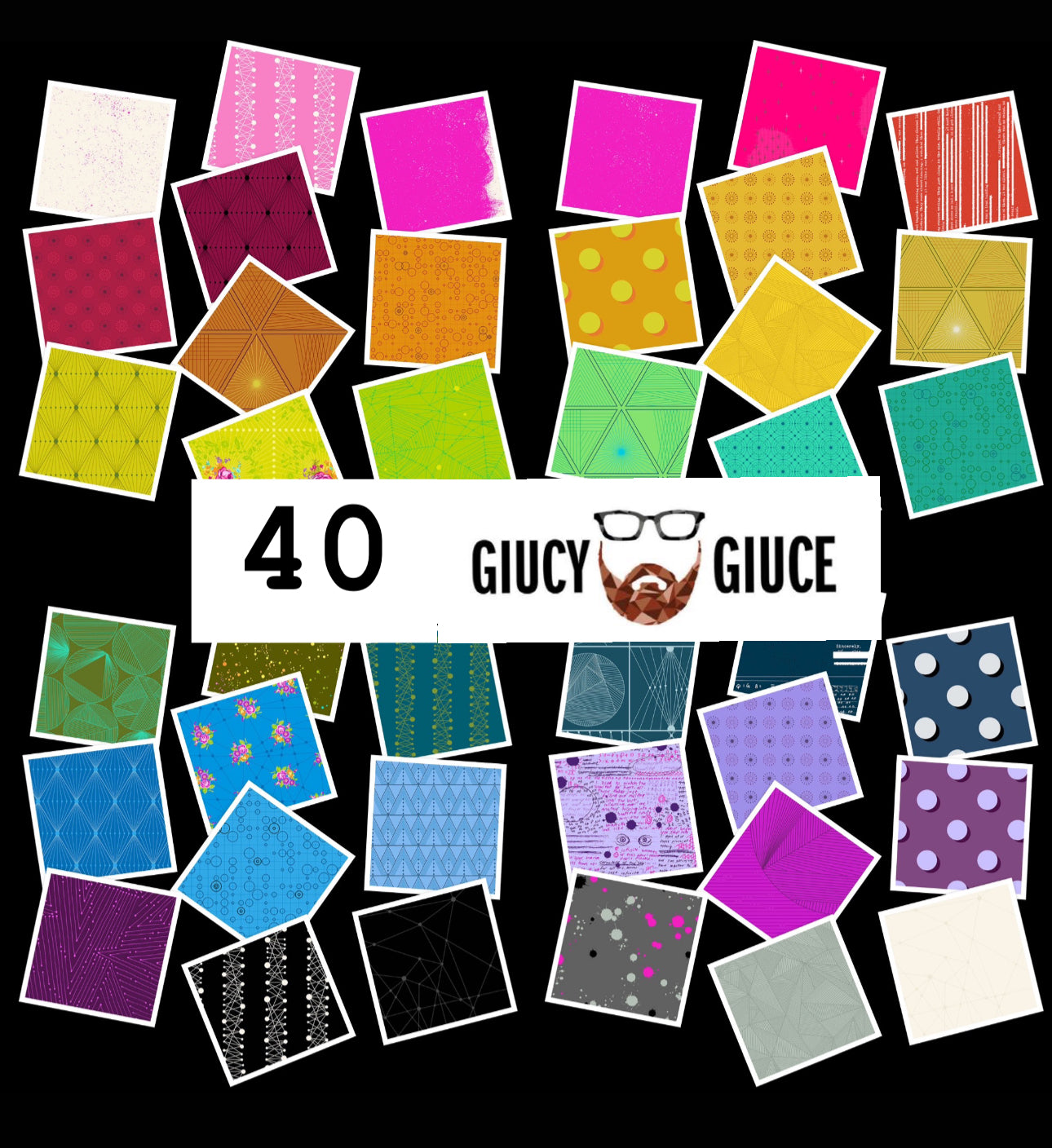 40 Fat Quarter Bundle FQ by Giucy Giuce for Andover