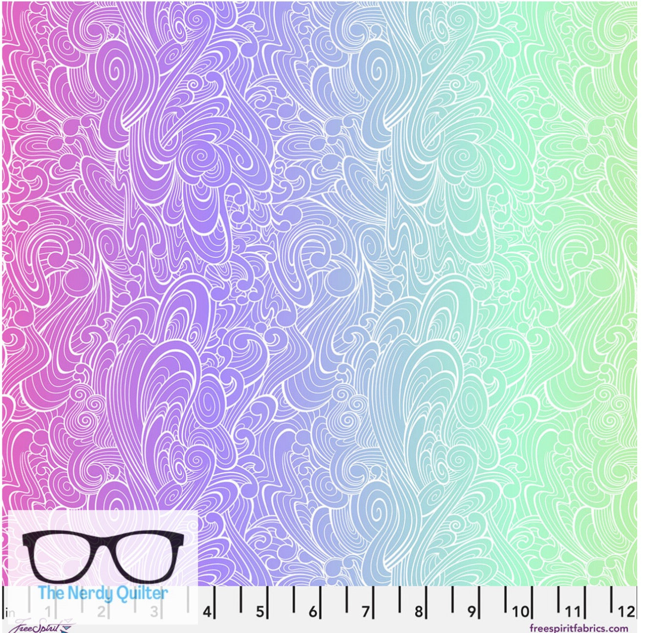 Preorder: Floral Reef Rip Tide in Deep Dive by Tula Pink for Freespirit - Sold by The Half Yard PWTP270.DeepDive