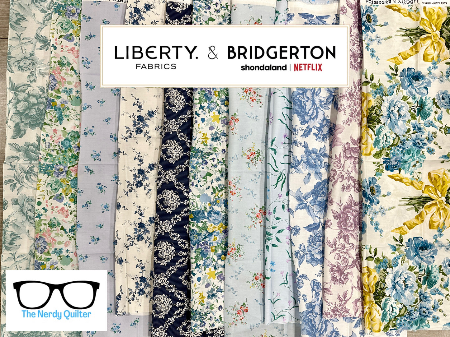 Liberty Fabrics X Bridgerton Fat Quarter Bundle - 11 prints- Tana Lawn by Liberty of London