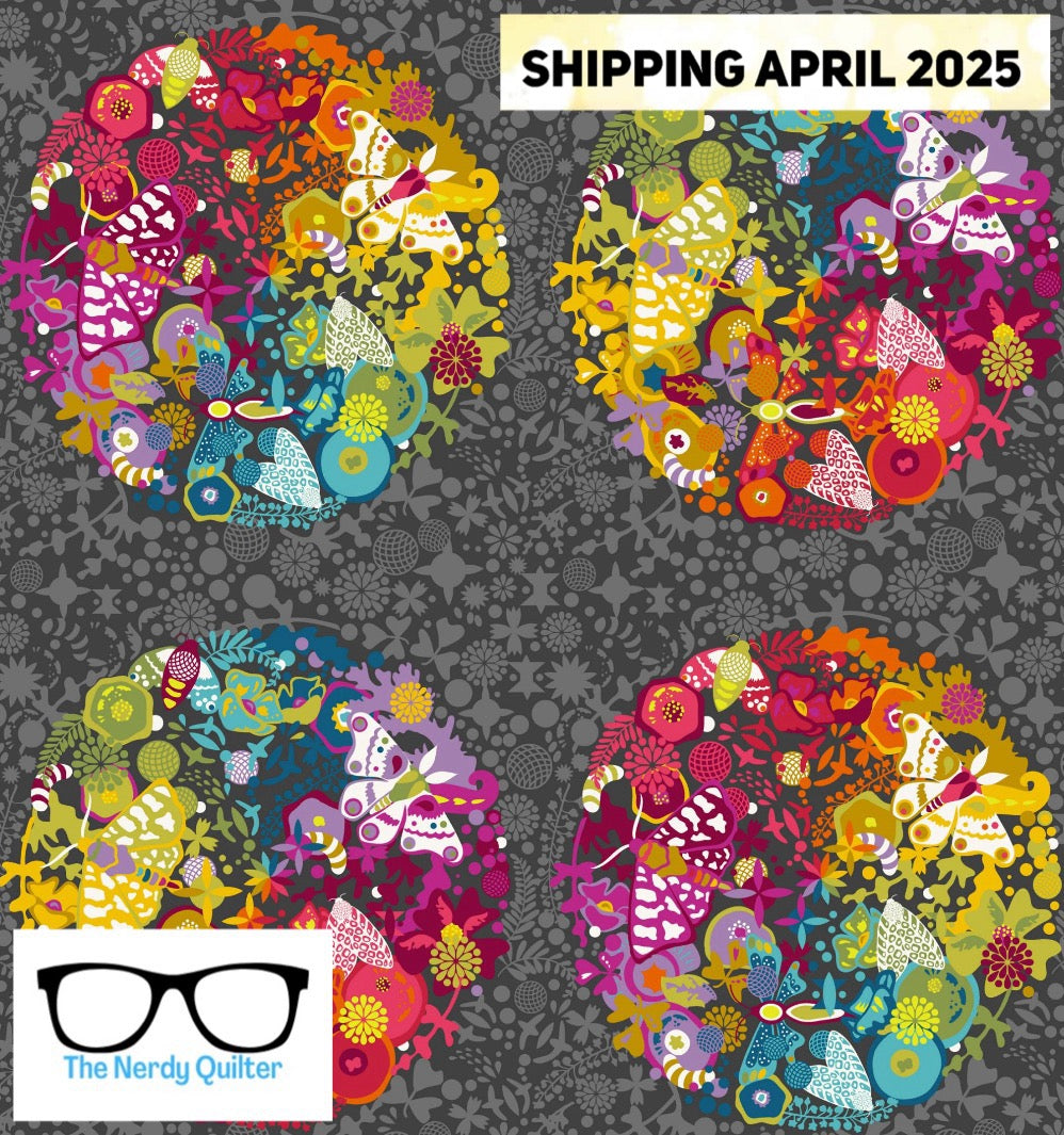 Color Wheel Art Theory in Night by Alison Glass for Andover - Sold by the Half Yard