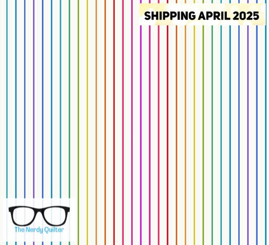 Color Wheel Spectrum Stripe in Day by Alison Glass for Andover - Sold by the Half Yard