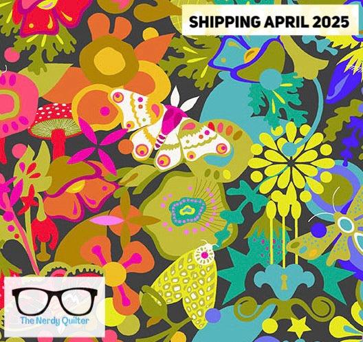 Color Wheel Art Theory Whole Cloth in Night by Alison Glass for Andover - Sold by the Half Yard