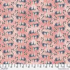 Madagascar Adventure Ringtails in Peach by Daughter Earth for Freespirit