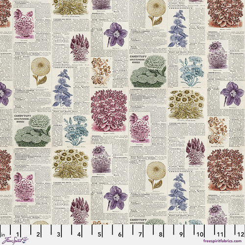 Preorder: Palette Multi Botany in Multi by Tim Holtz for Freespirit - Sold by the Half Yard