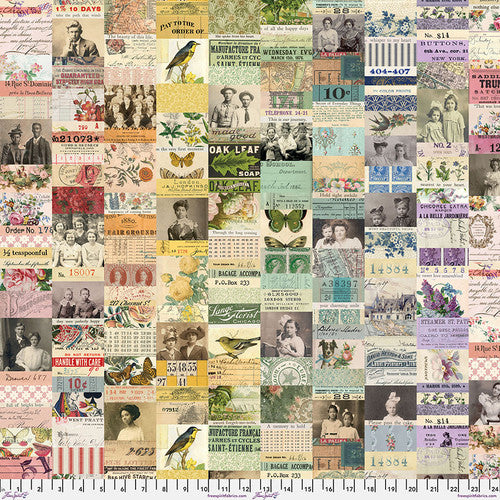 Preorder: Palette Multi Collage in Multi by Tim Holtz for Freespirit - Sold by the Half Yard