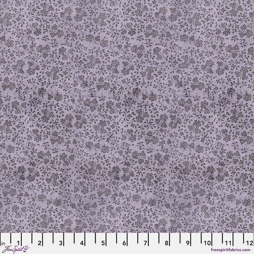 Palette Purple Tiny Print in Purple by Tim Holtz for Freespirit - Sold by the Half Yard