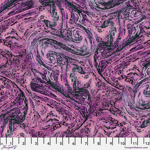 Palette Purple Marble in Purple by Tim Holtz for Freespirit - Sold by the Half Yard
