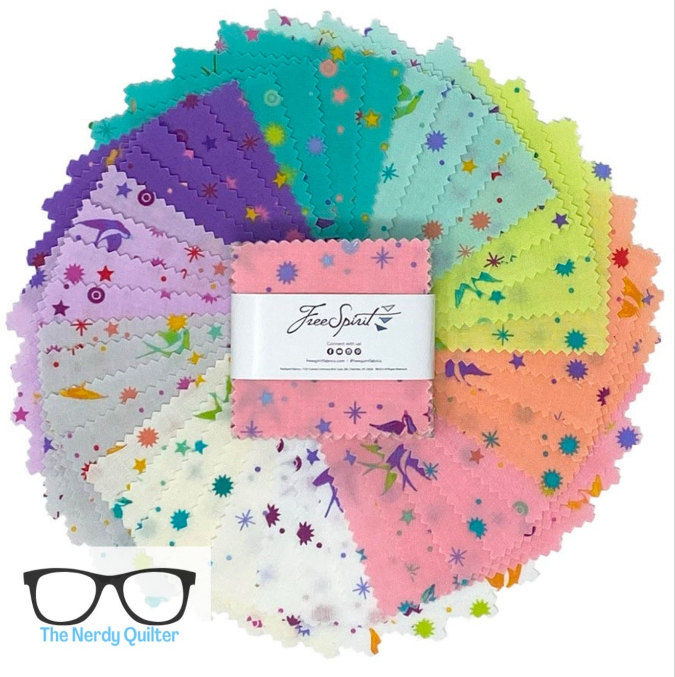 Tula Pink Fairy Dust 2.5” Mini Charm Packs