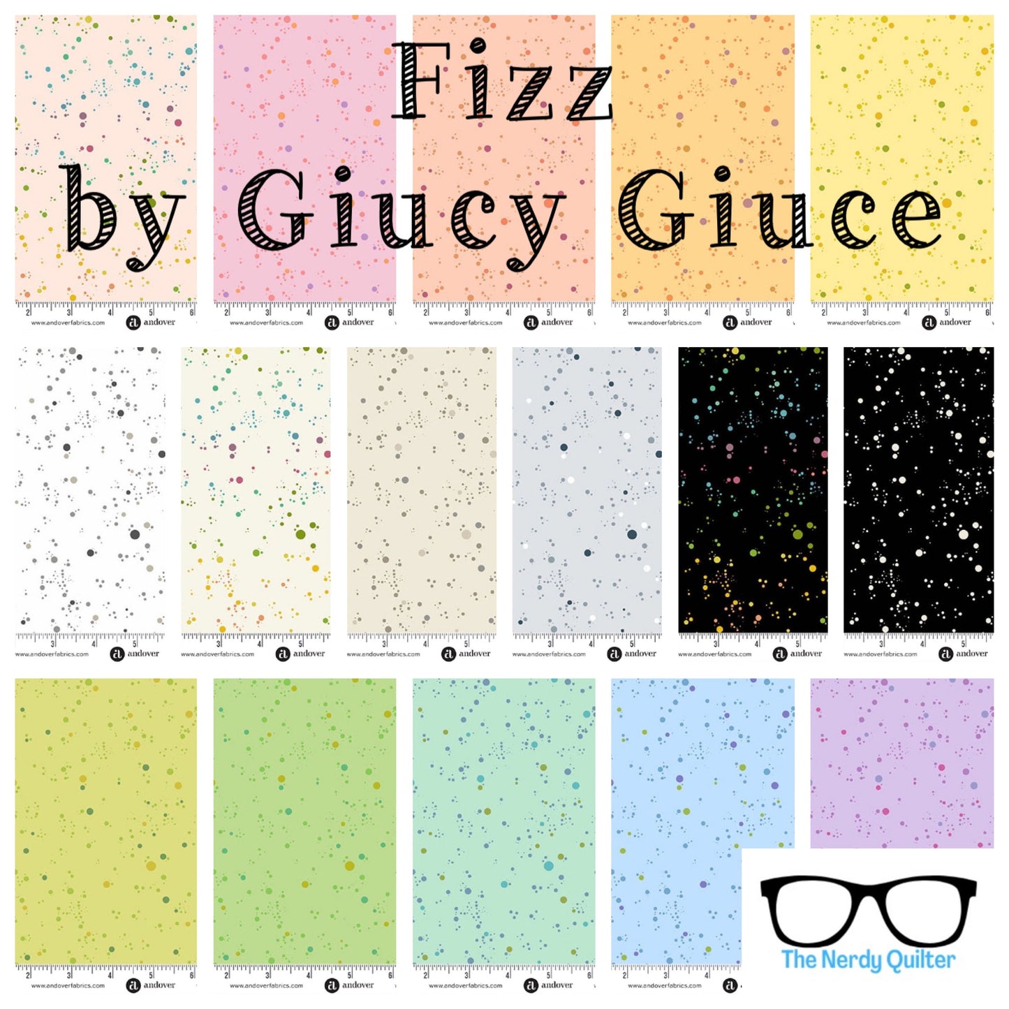 Fizz Fat Quarter Bundle by Giucy Giuce for Andover