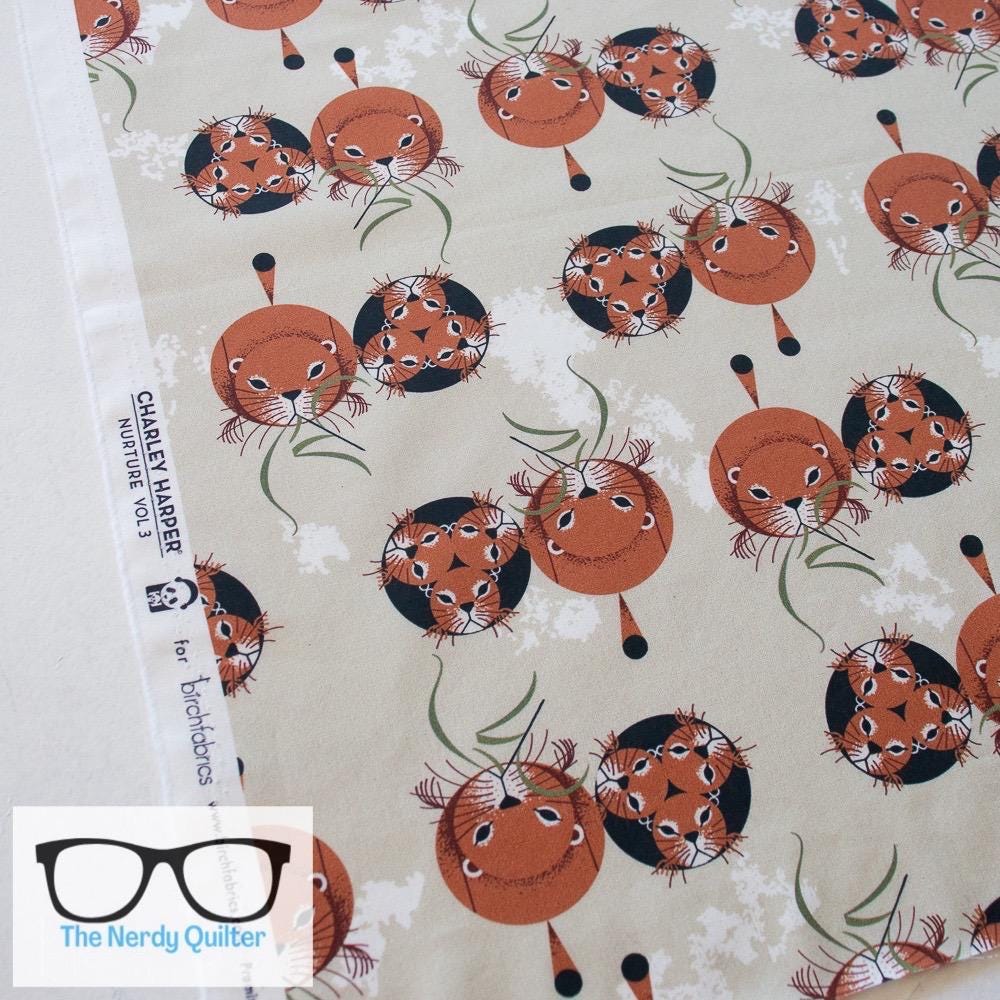 Charlie Harper Nurture Vol. 3 Prairie Dogs Poplin by Charlie Harper for Birch Fabrics - Sold by the Half Yard
