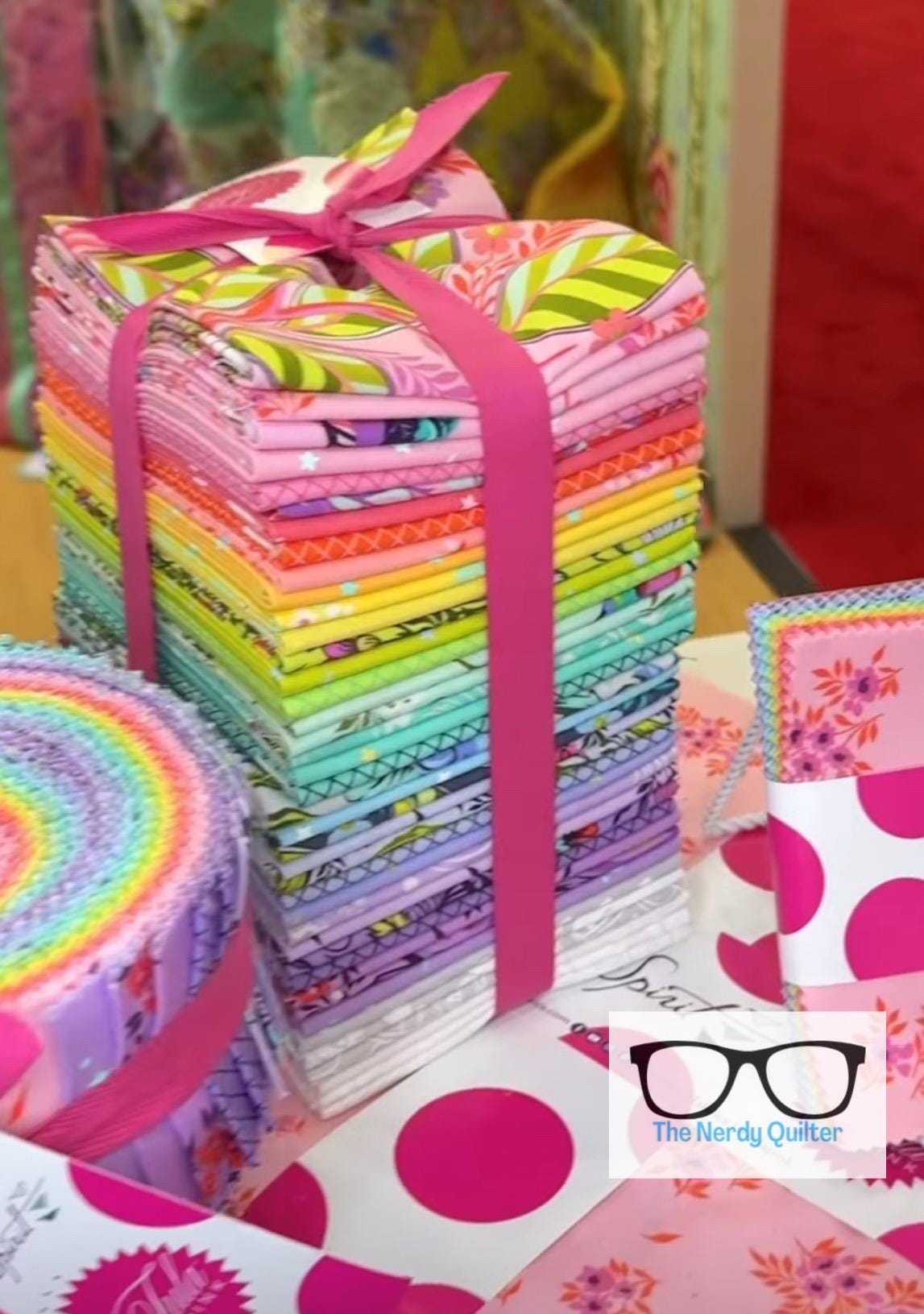 Preorder: Full Moon Forest 2 and New True Colors Complete 40 Piece Fat Quarter Bundle by Tula Pink for Freespirit