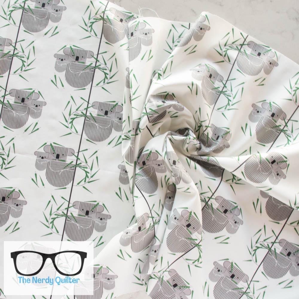 Charlie Harper Koala Koala Poplin by Charlie Harper for Birch Fabrics - Sold by the Half Yard