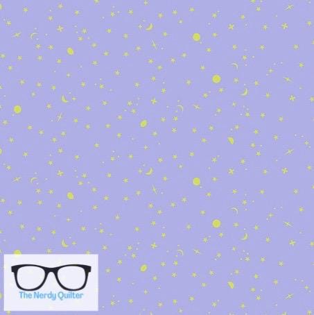 New True Colors Space Sprinkles in FrozenBerry by Tula Pink for Freespirit PWTP254.FrozenBerry - Sold by the Half Yard