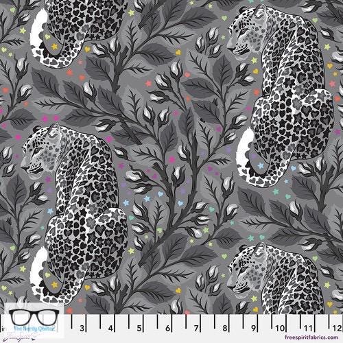 Preorder: Graywork Beautymark in Shadow by Tula Pink for Freespirit - Sold by The Half Yard PWTP257.Fog