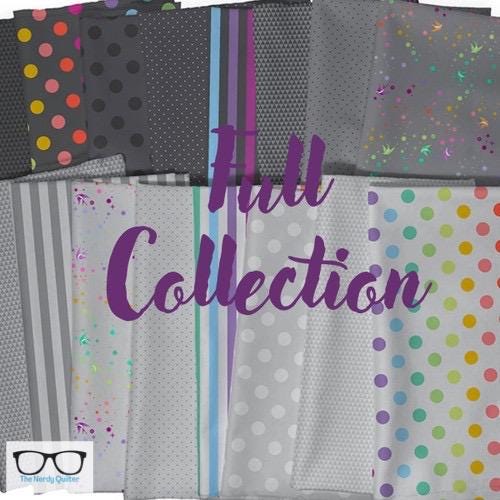 Graywork True Colors Kinda Shady in Whisper by Tula Pink for Freespirit - Sold by The Half Yard PWTP263.Whisper