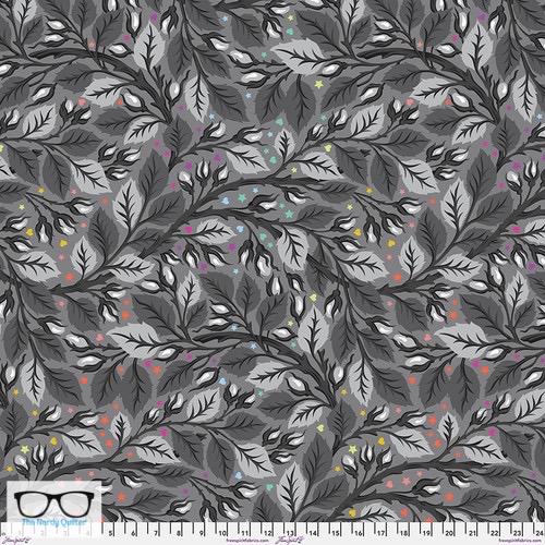 Preorder: Graywork Nip in the Bud 108 Sateen Wideback by Tula Pink for Freespirit QBTP020.SHADOW
