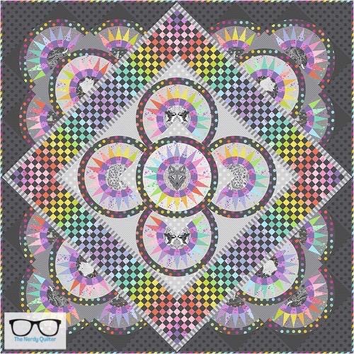 Preorder: Graywork Vibrant Night Quilt Kit by Tula Pink for Freespirit