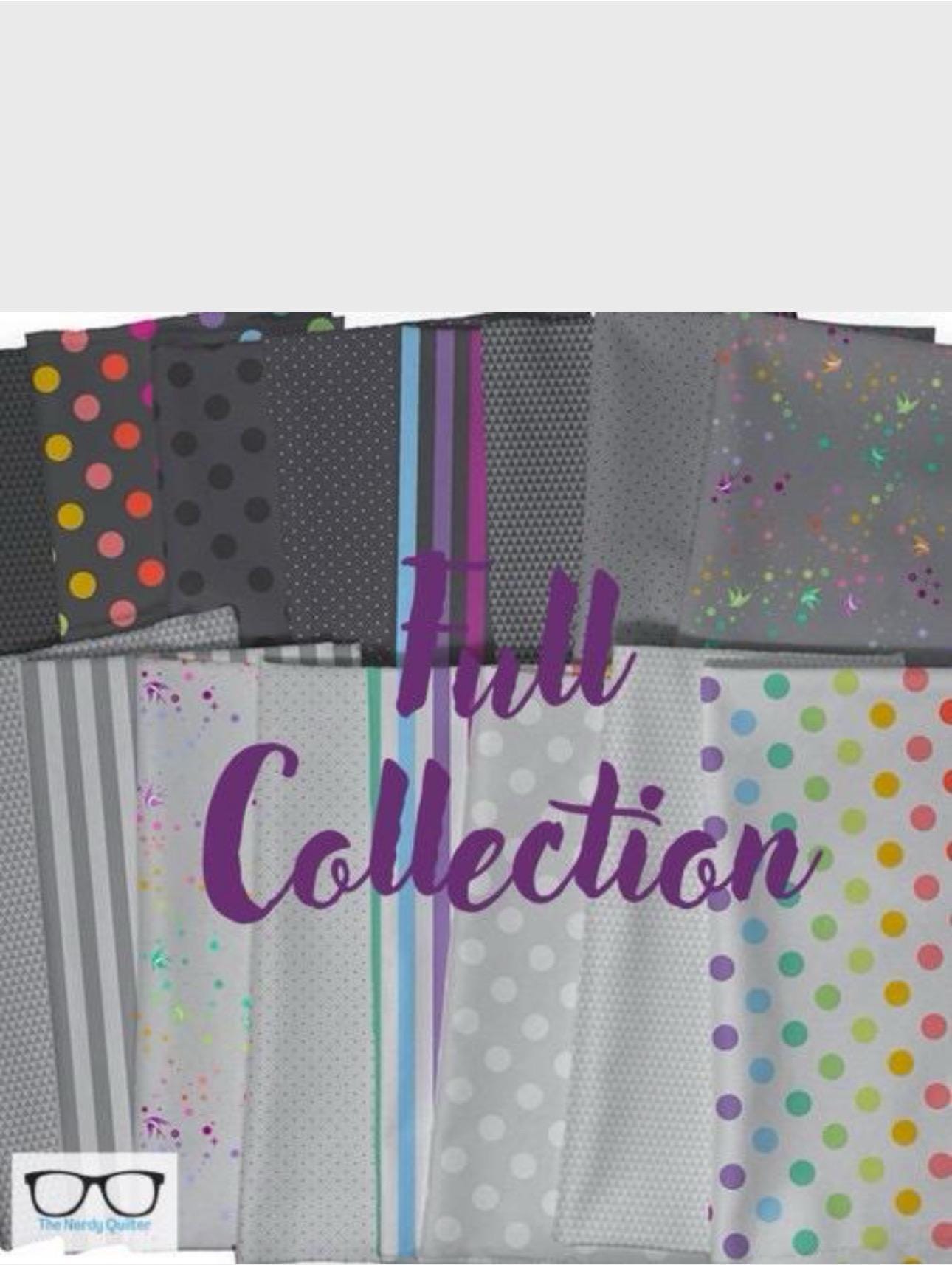 True Colors Graywork 2.5 Mini Charm Pack by Tula Pink for Freespirit