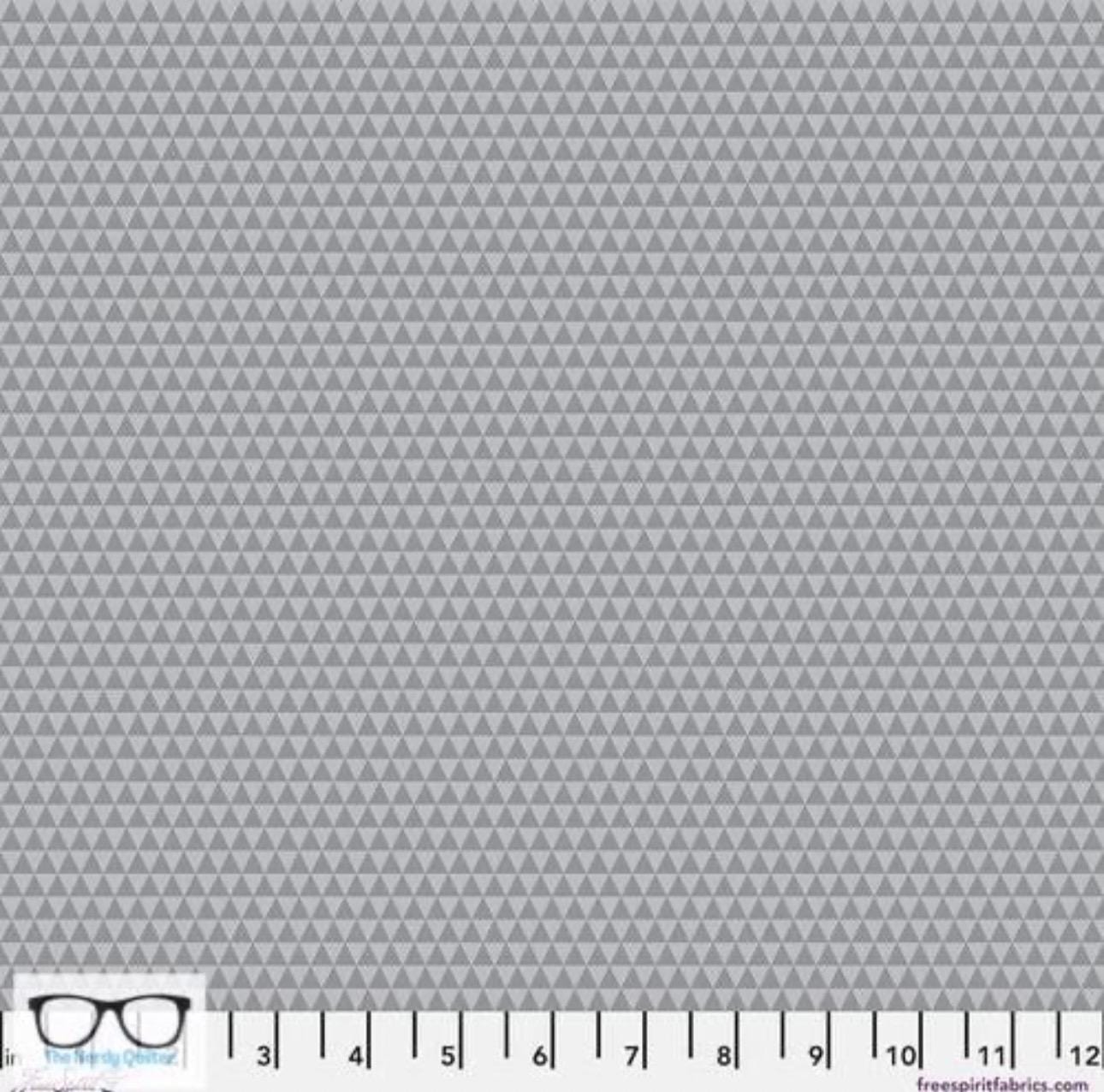 Preorder: Graywork True Colors Kinda Shady in Fog by Tula Pink for Freespirit - Sold by The Half Yard PWTP/63.Fog