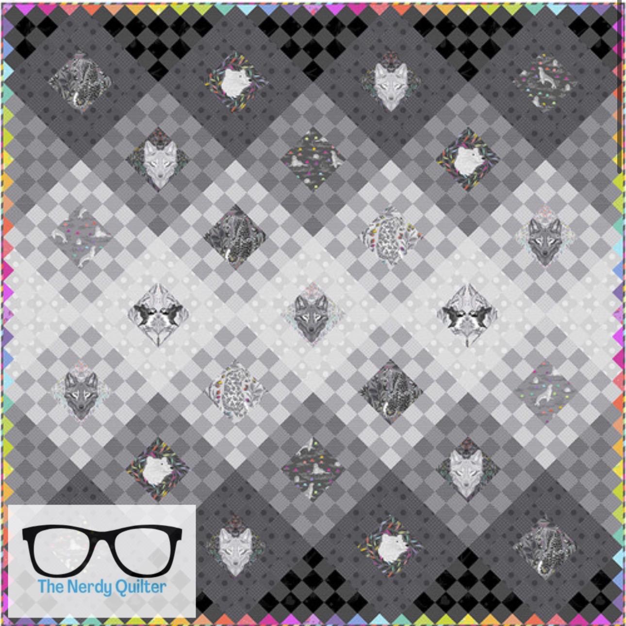 Preorder: Graywork Fade to Gray Quilt Kit by Tula Pink for Freespirit