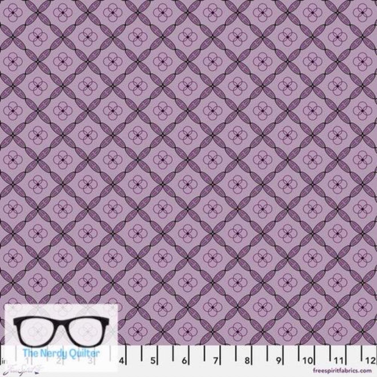 Preorder: Enrapture Tiles in Amethyst by Giucy Giuce for Freespirit - Sold by the Half Yard