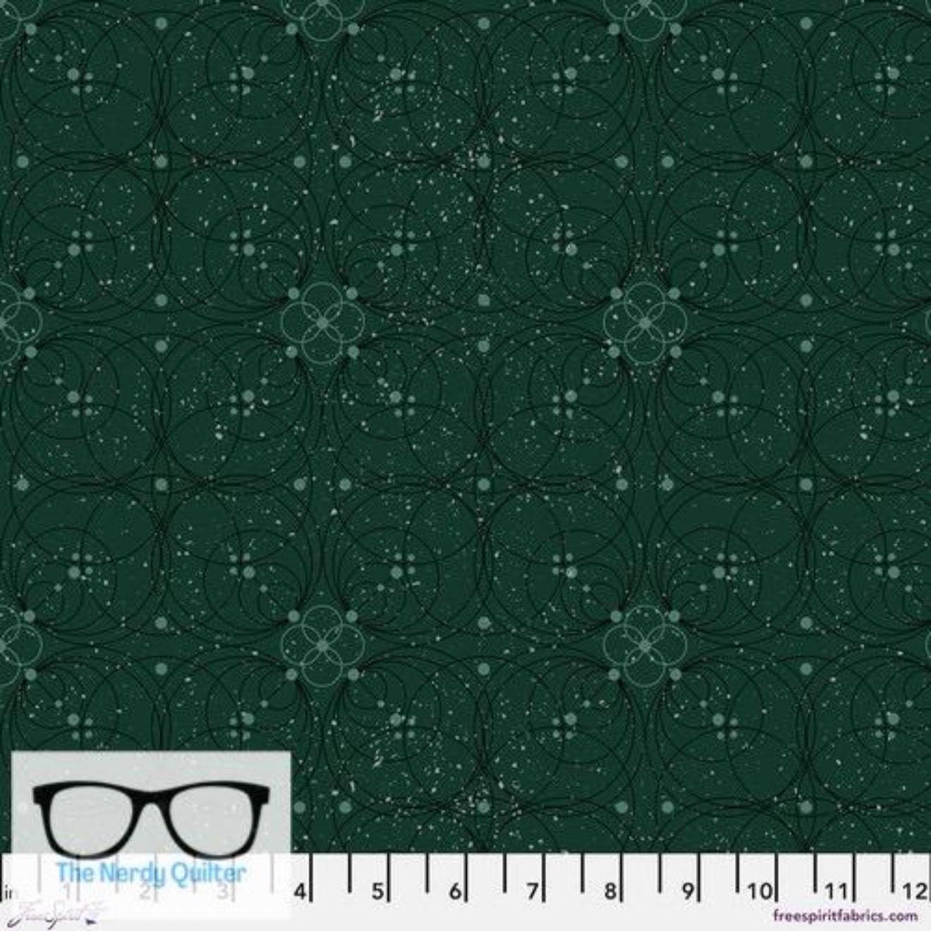 Preorder: Enrapture Flourish in Emerald by Giucy Giuce for Freespirit - Sold by the Half Yard