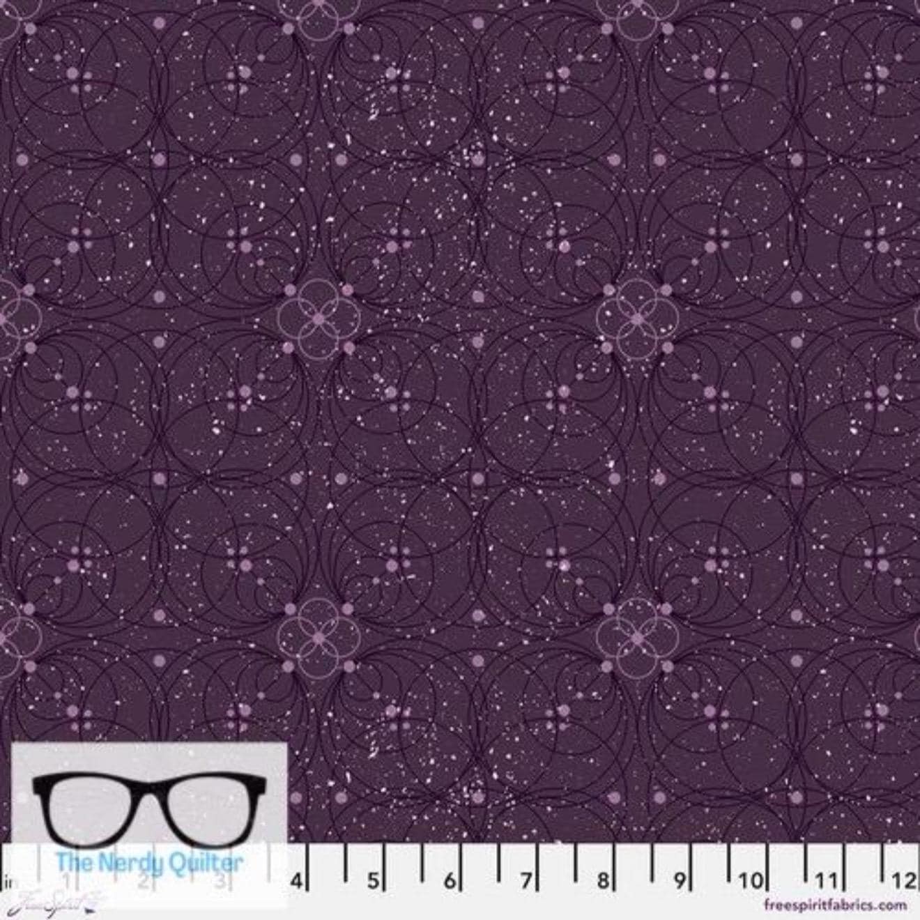 Preorder: Enrapture Flourish in Amethyst by Giucy Giuce for Freespirit - Sold by the Half Yard