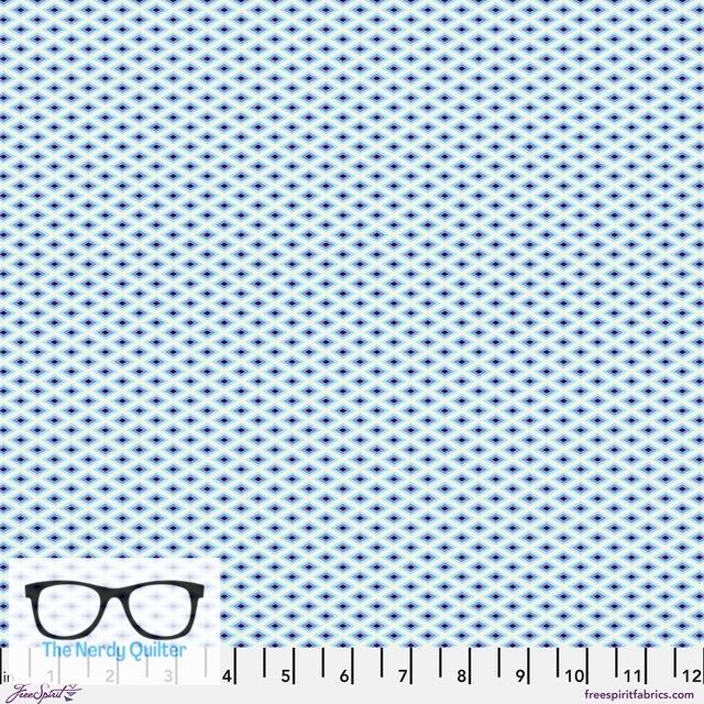 Preorder: Floral Reef Lighthouse Windows in Marine by Tula Pink for Freespirit - Sold by The Half Yard PWTP273.Marine