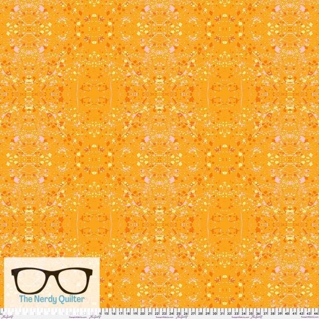 Preorder: Hue Rorschach in Persimmon by Giucy Giuce for Freespirit - Sold by the Half Yard PWGG016.PERSIMMON