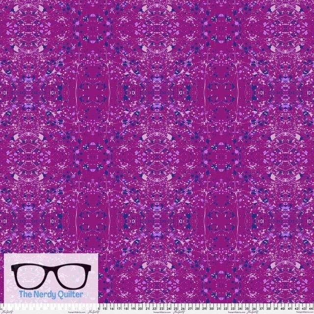 Preorder: Hue Rorschach in Violet by Giucy Giuce for Freespirit - Sold by the Half Yard PWGG016.Violet