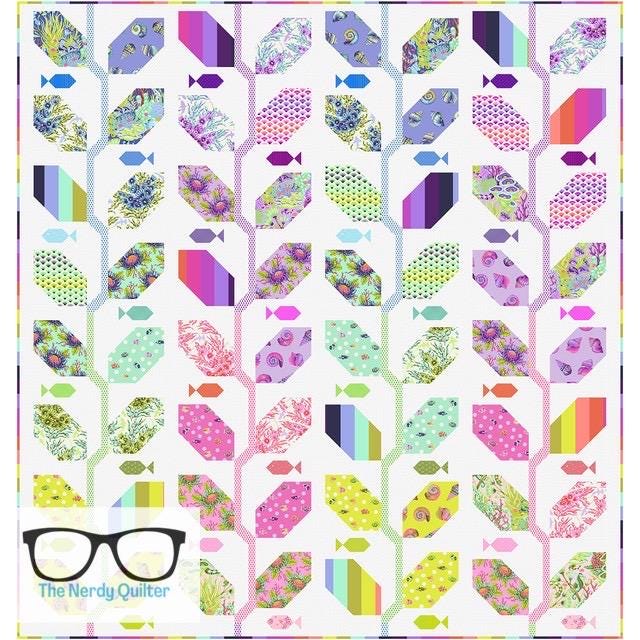 Preorder: Floral Reef Marine Meadow Kit by Tula Pink for Freespirit - KIT2QTTP.Marine
