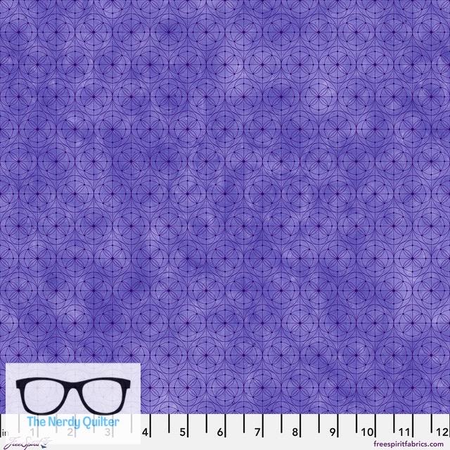 Preorder: Hue Geo in Indigo by Giucy Giuce for Freespirit - Sold by the Half Yard PWGG018.Indigo