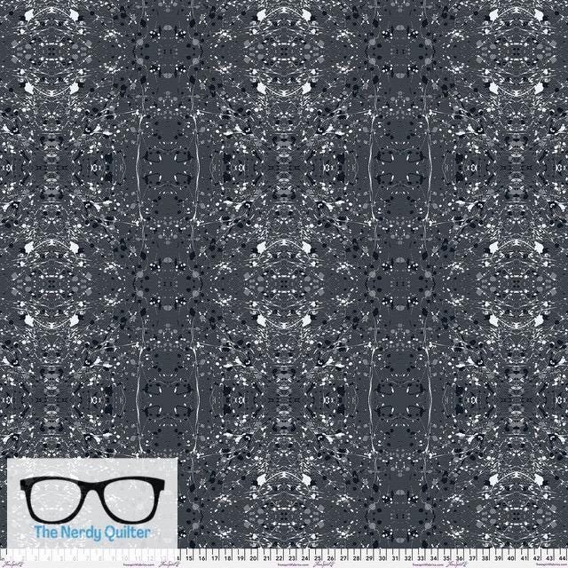 Preorder: Hue Rorschach in Storm by Giucy Giuce for Freespirit - Sold by the Half Yard PWGG016.Storm