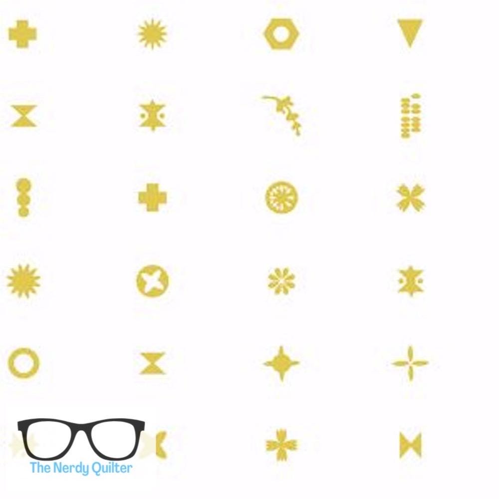Remix Artifact in Gold by Alison Glass for Andover - Sold by the Half Yard A-8074-ML