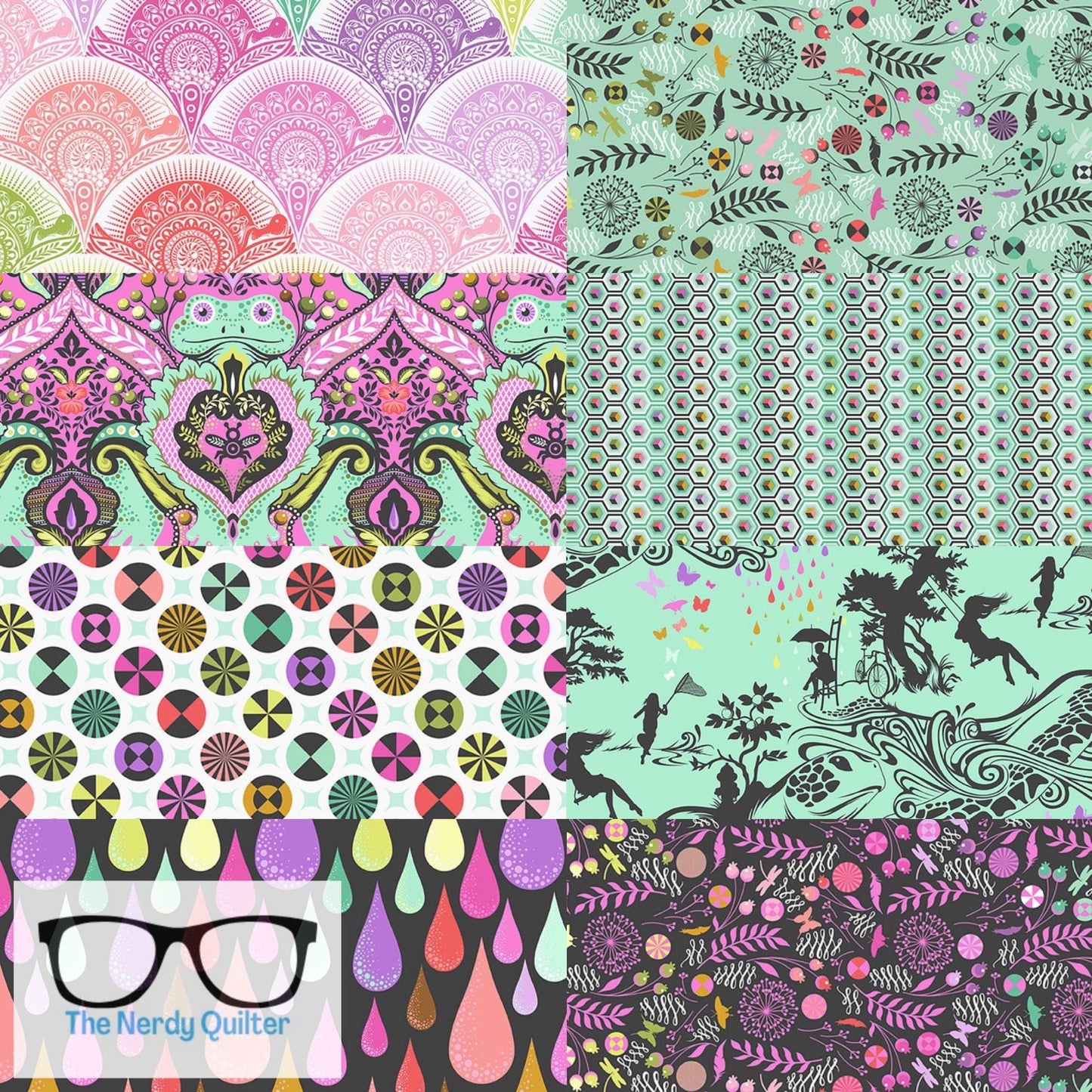 Preorder: Prince Charming Deja Vu Half Yard Bundle by Tula Pink for Freespirit