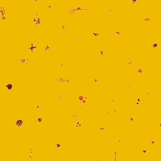 Motley Simpson by Giucy Giuce for Andover A-880-Y - Sold by the Half Yard