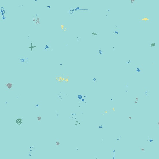 Motley Tommy by Giucy Giuce for Andover A-880-LB - Sold by the Half Yard