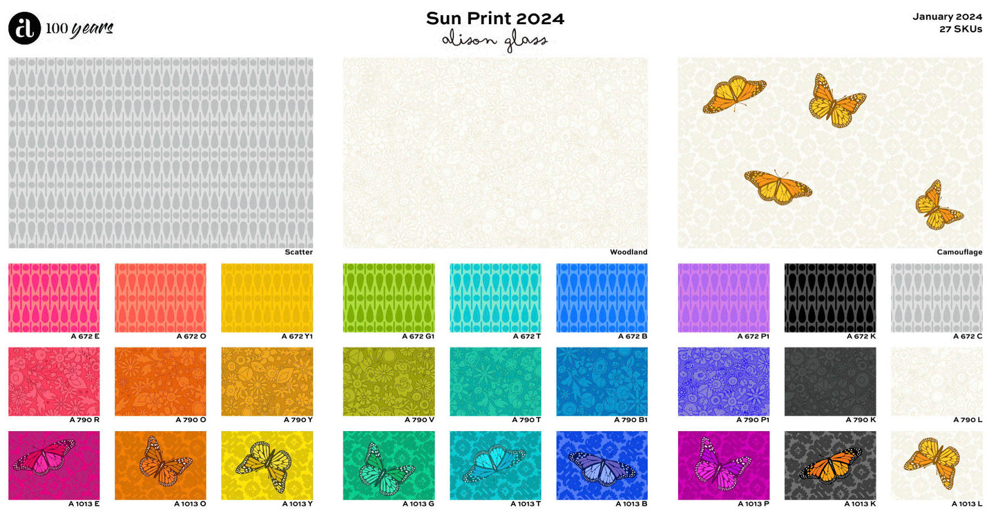 Sun Print 2024 Yard Bundle by Alison Glass for Andover