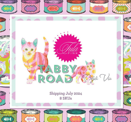 Preorder: Tabby Road Deja Vu FQ Bundle + One Yard Main Prints by Tula Pink for Freespirit