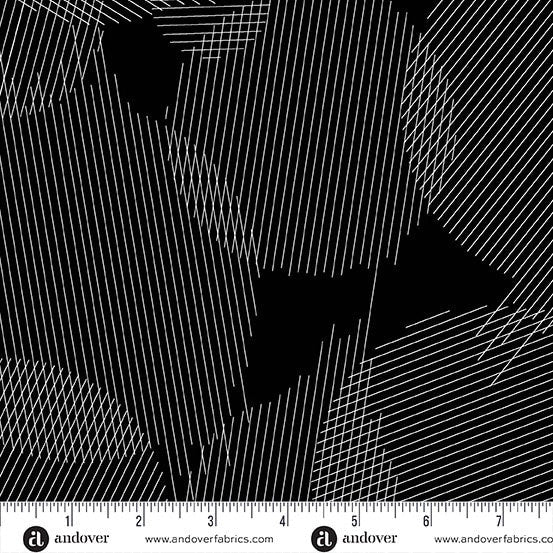 Ink Boundaries in Onyx by Giucy Giuce for Andover - Sold by the Half Yard