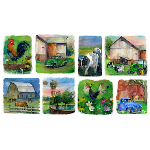 Country Living Farmstead Patch in White by John Keeling for 3 Wishes 21680