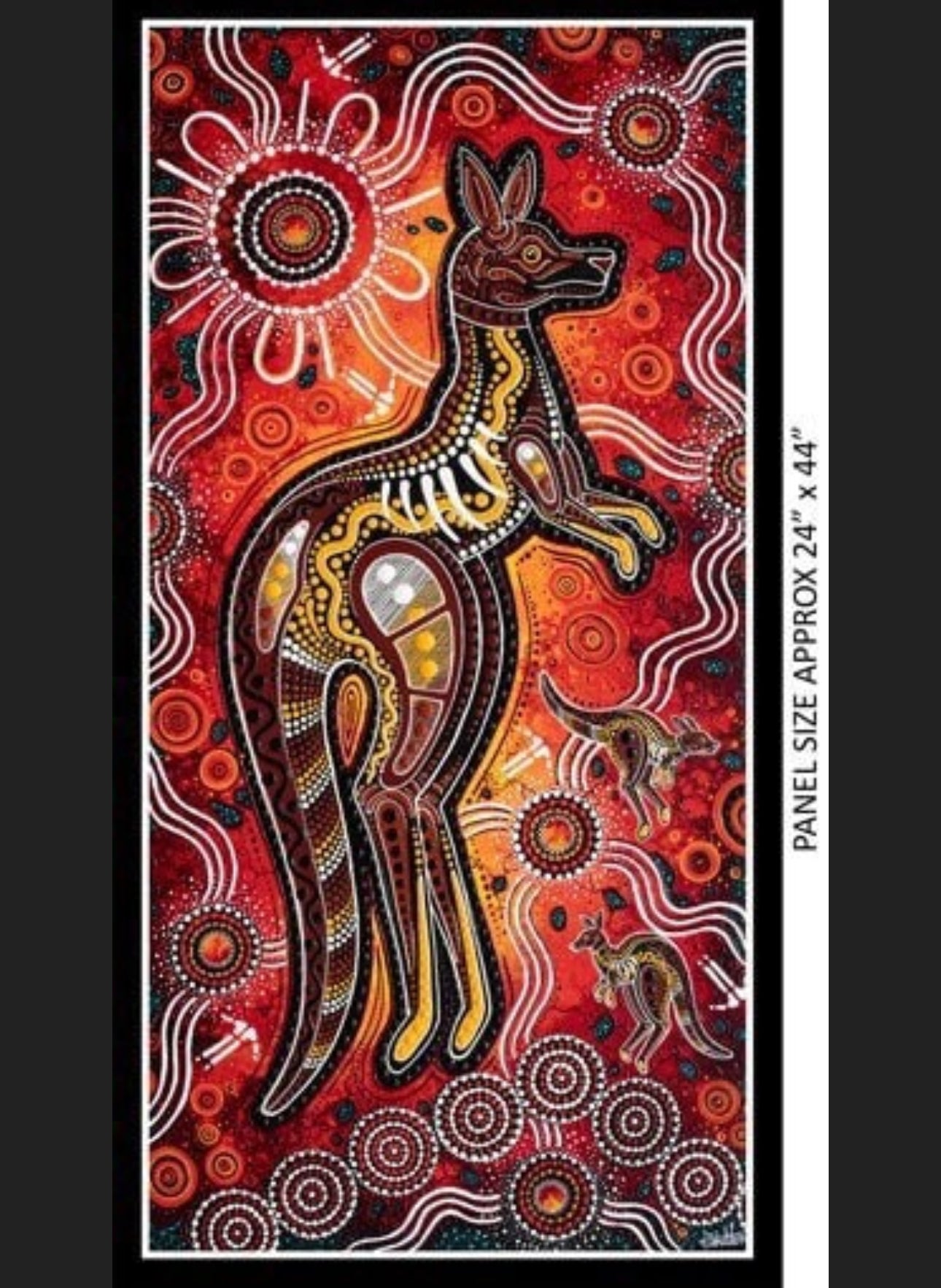 Spirit of the Bush Kangaroo Dreaming Panel 0167A by Chern’ee Sutton  for Kennard and Kennard