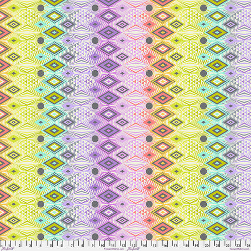 Tabby Road Deja Vu Disco Lucy in Prism by Tula Pink for Freespirit PWTP232.Prism