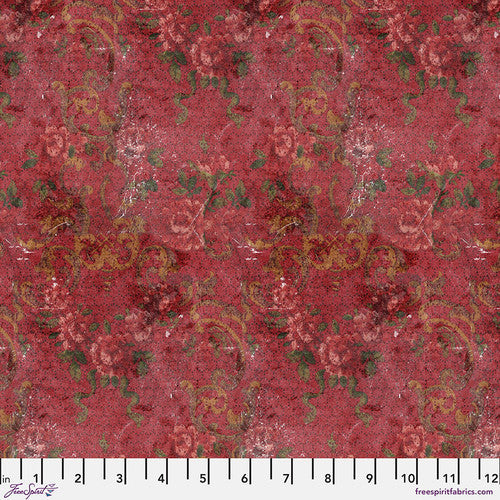 Palette Red Tapestry by Tim Holtz for Freespirit - Sold by the Half Yard