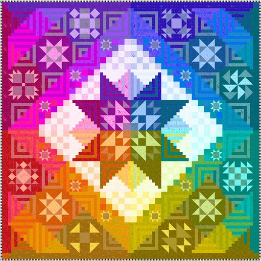 Color Compass by Nancy Rink Designs Featuring Alison Glass Quarterly BOM Reservation - Shipping October 2026