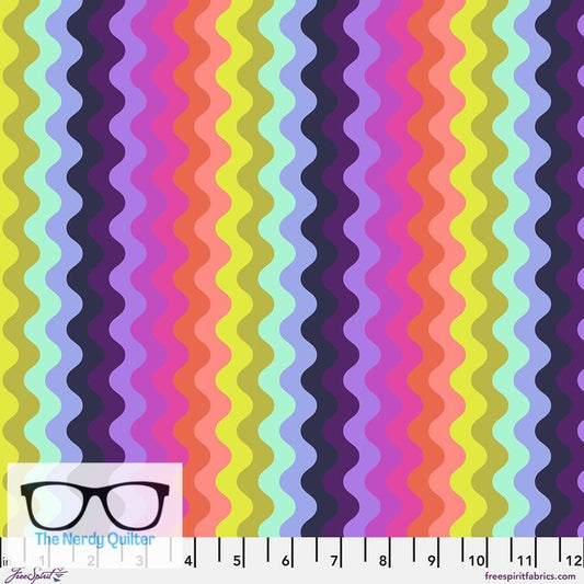 Preorder: Floral Reef Wave Rider in Deep Dive by Tula Pink for Freespirit - Sold by The Half Yard PWTP272.Deepdive